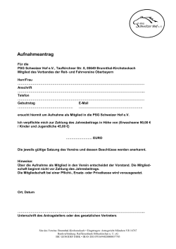 Antragsformular - PSG Schweizer Hof