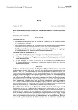 Drucksachen allgemein - Nieders&auml;chsischer Landtag