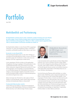 Portfolio - Zuger Kantonalbank