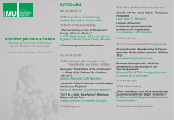 Interdisziplin&auml;res Arbeiten - Rachel Carson Center for Environment