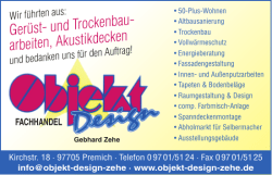 Gerüst-und Trockenbau- arbeiten, Akustikdecken