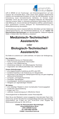 Medizinisch-Technische/r Assistent/in Biologisch