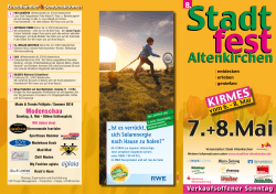 7.+8.Mai - Stadtfest in Altenkirchen