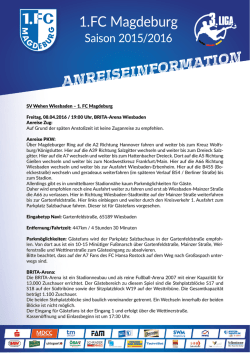 Infos - 1. FC Magdeburg