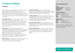 125 Jahre IG Metall