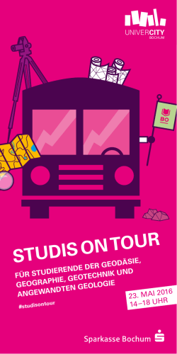 studis on tour - Hochschule Bochum