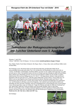 Rekognoszierungstour Bericht von Edi 5_4_ 2016