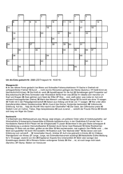 Das Kreuzworträtsel als PDF