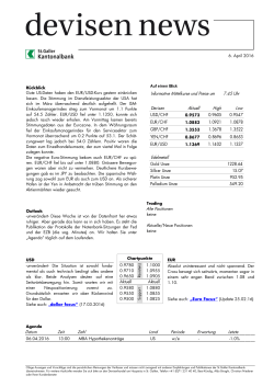 Informative Mittelkurse und Preise um 7.45 Uhr Devisen Aktuell High