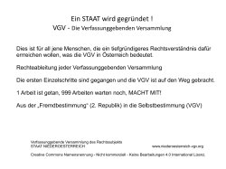 Struktur VGV Staatenbund Österreich
