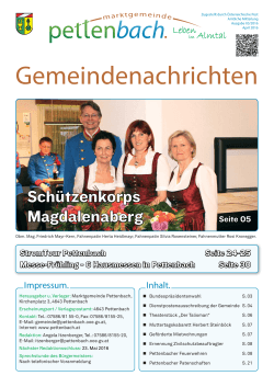 Gemeindenachrichten - Bürgermeister Zeitung