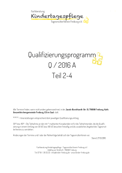 Qualifizierungsprogramm Q / 2016 A Teil 2-4