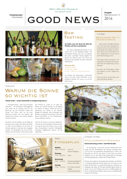 Good News - Wald & Schlosshotel Friedrichsruhe
