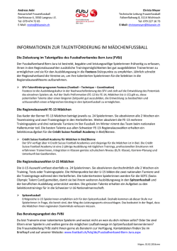 informationen zur talentförderung im mädchenfussball
