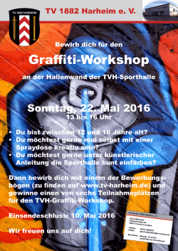 Graffiti-Workshop - Turnverein 1882 Harheim