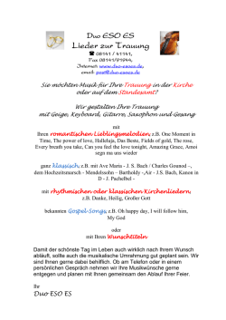Duo ESO ES Flyer Trauung