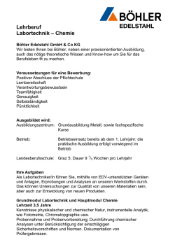 Informationen - B&ouml;hler Edelstahl