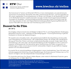 Dozent/in für Film