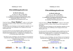 Einladung zur vierten EBK 2016
