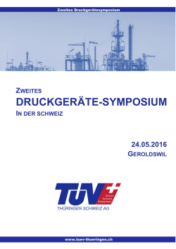 zweites Druckgerätesymposium 2016