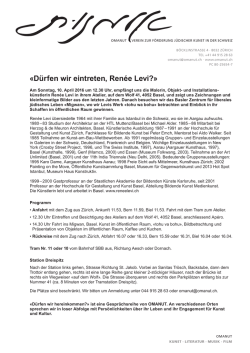 D&uuml;rfen wir eintreten, Ren&eacute;e Levi?