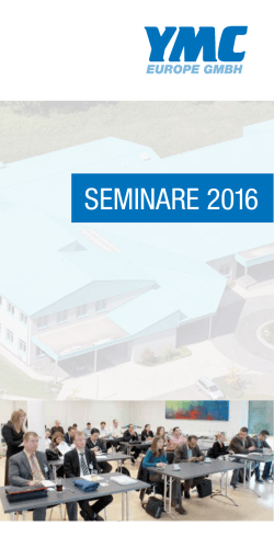 seminare 2016 - YMC Europe GmbH