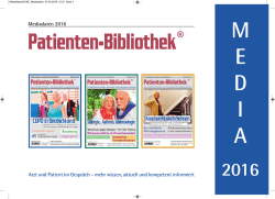 Inhalte und Mediadaten - Patienten