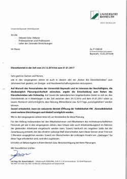 UNIVERSITÄT BAYREUTH