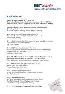 Programm - Hamburger Herzkreislauftag 2016