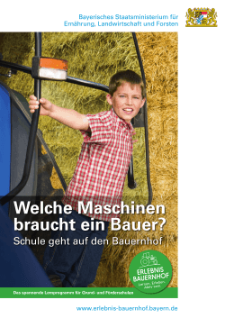 Plakat 5: Welche Maschinen braucht ein Bauer?