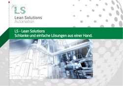 LS - Lean Solutions Schlanke und einfache Lösungen aus einer Hand.