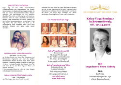 Kriya Yoga Europa Kriya-Yoga-Seminar in Braunschweig 08.