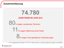 Die Zahlen zu Sanktionen im Bereich der Sächsischen Arbeitsagentur.