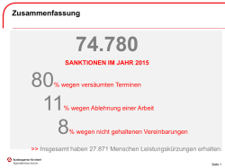 Die Zahlen zu Sanktionen im Bereich der S&auml;chsischen Arbeitsagentur.