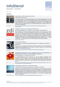 InfoDienst - Wirtschaftsf&ouml;rderungsgesellschaft Herne