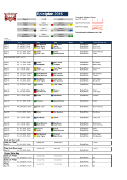 Stadtliga Spielplan 2016 V4 - Slowpitch Softball Stadtliga