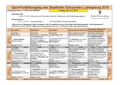 Programm und Erklärungen zu den Workshops