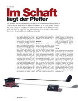 Im Schaft liegt der Pfeffer - BIRS-GOLF