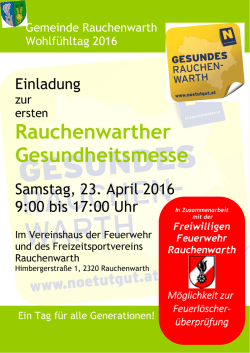 Rauchenwarther Gesundheitsmesse