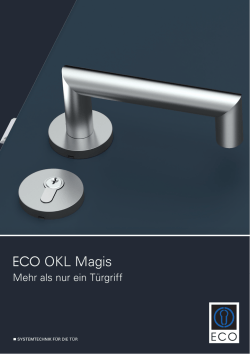ECO OKL Magis &ndash; Mehr als nur ein T&uuml;rgriff