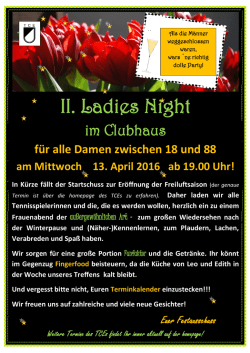 II. Ladies Night