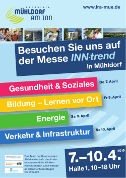 INN-trend Messe in Mühldorf - Kliniken Kreis Mühldorf am Inn