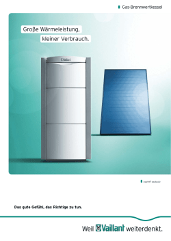 Gro&szlig;e W&auml;rmeleistung, kleiner Verbrauch.