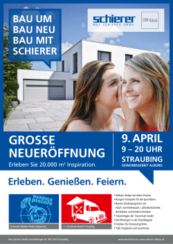 grosse neueröffnung - stilhaus by max schierer
