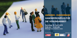 Handwerkszeug f&uuml;r die Vereinsarbeit