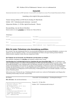 Anmeldung - RVI-Waldrennach e.V.