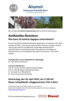 Flyer deutsch - Alumni Vetsuisse-Bern