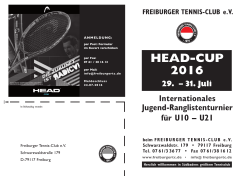 HEAD-CUP 2016 - Freiburger Tennis