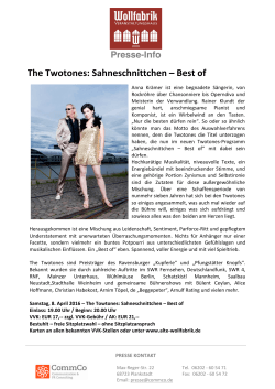 The Twotones: Sahneschnittchen – Best of