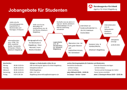 Jobangebote f&uuml;r Studenten